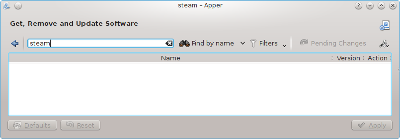 No Steam search