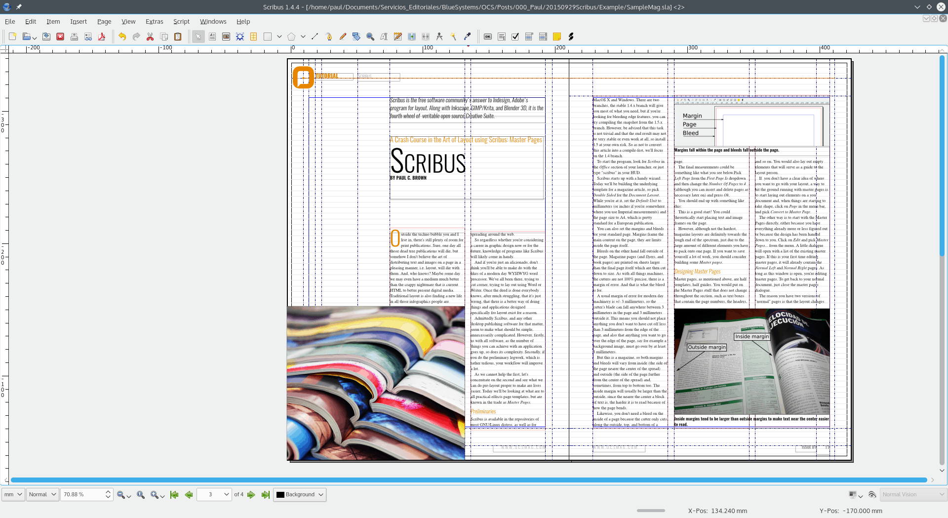 The Art of Layout according to Scribus (I) Master Pages Quick Fixes